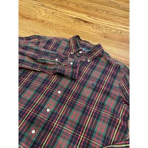 Ralph Lauren Men's Classic Fit Shirt Tartan Plaid Pony Size Large